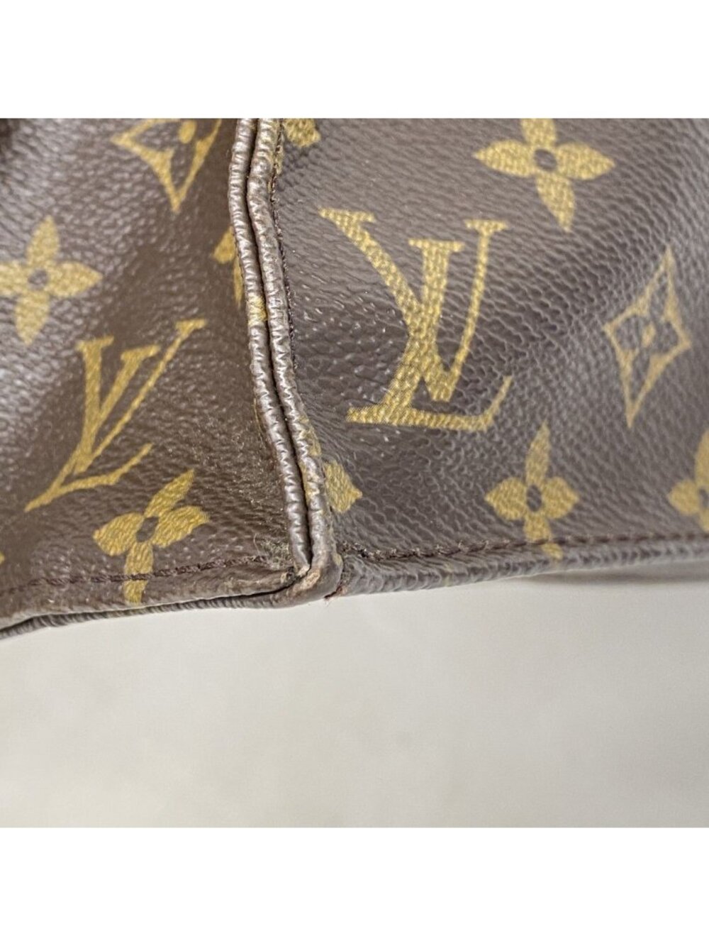 Louis Vuitton Tote Monogram Sac Plat Brown - Picture 6 of 10